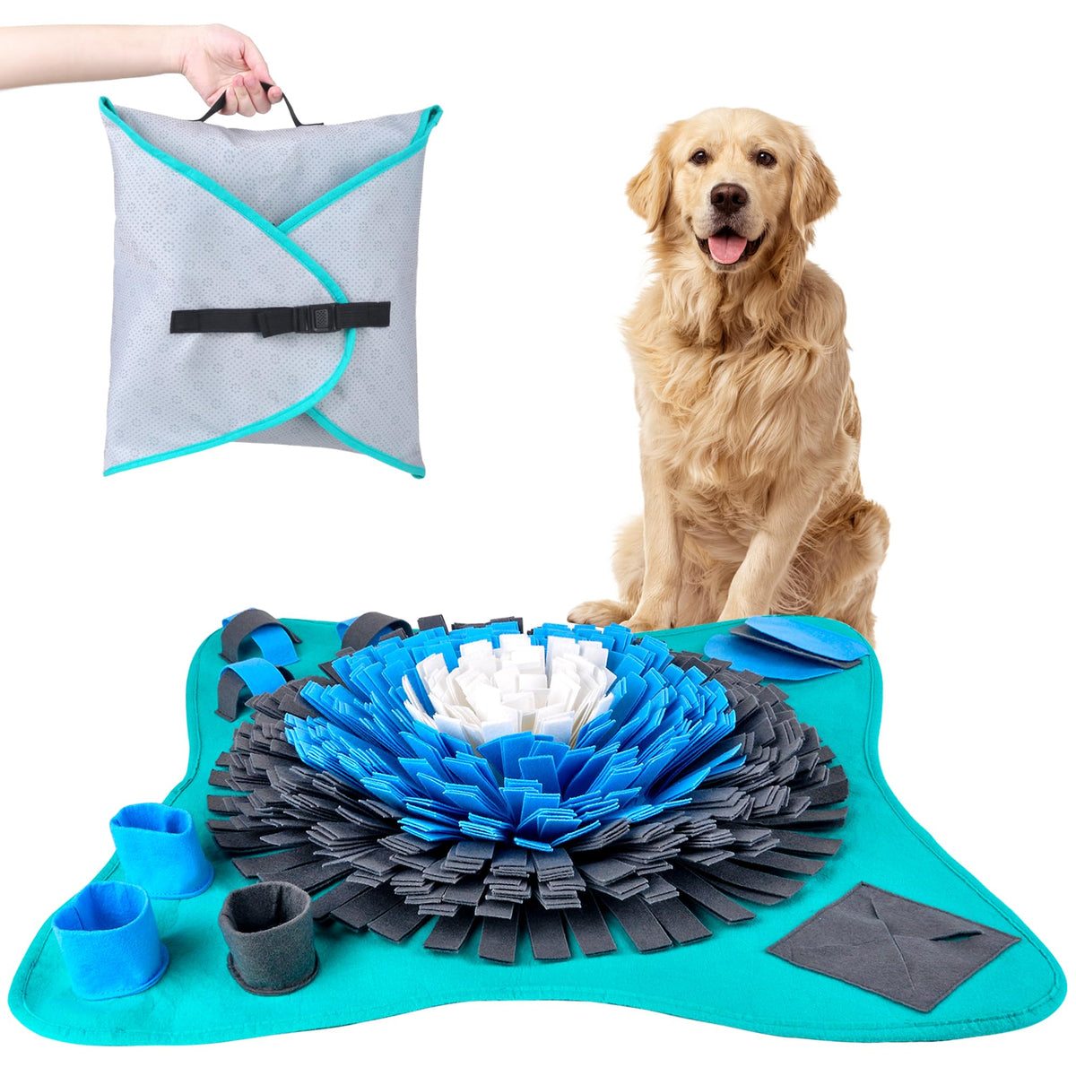 Friendly Barks 25-Inch Snuffle Mat for Dogs
