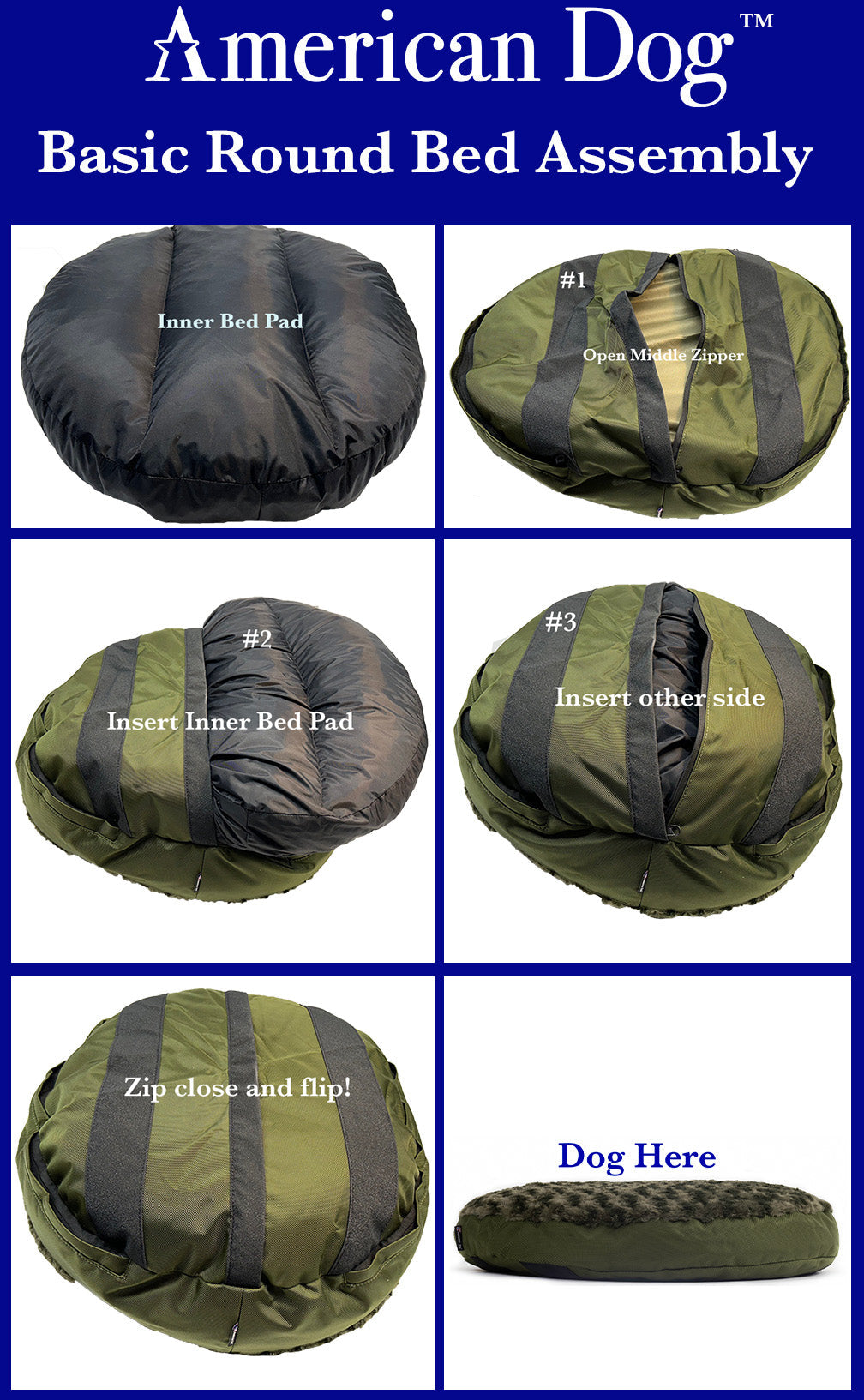 Round Armor™ Dog Bed