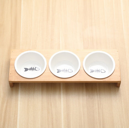 Elevated Ceramic Pet Feeding Station