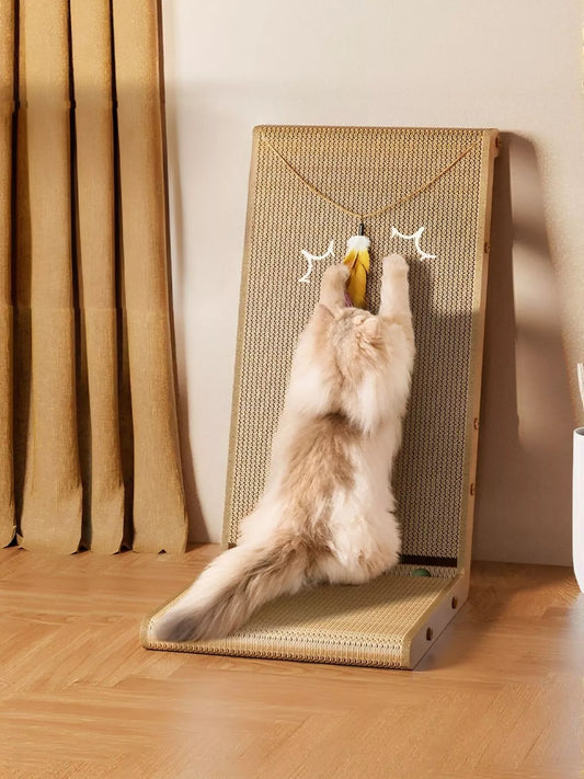 Cat Scratching Post with Sisal Rope & Dangling Toy | Indoor Cats