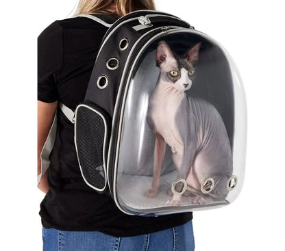 Large Cat Carrier Backpack – Expandable Travel Bag for Cats