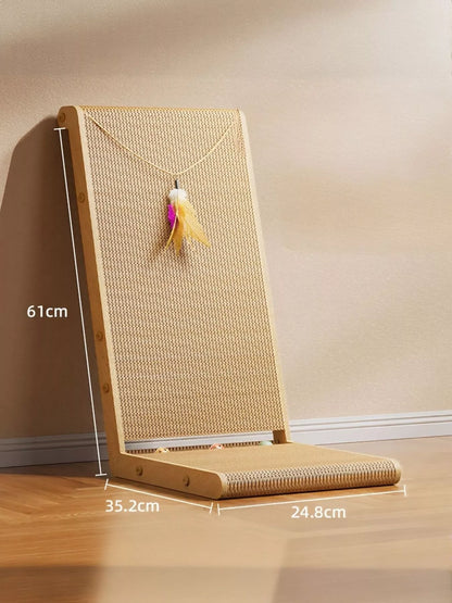 Cat Scratching Post with Sisal Rope & Dangling Toy | Indoor Cats
