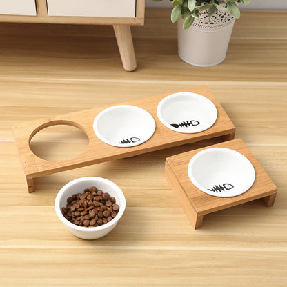 Elevated Ceramic Pet Feeding Station