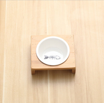 Elevated Ceramic Pet Feeding Station