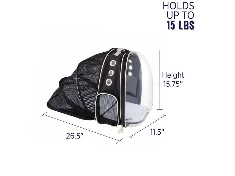 Large Cat Carrier Backpack – Expandable Travel Bag for Cats