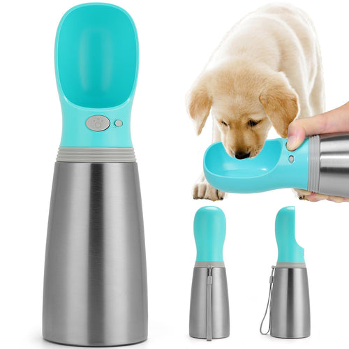 Stainless Steel Portable Dog Water Bottle – 24 oz