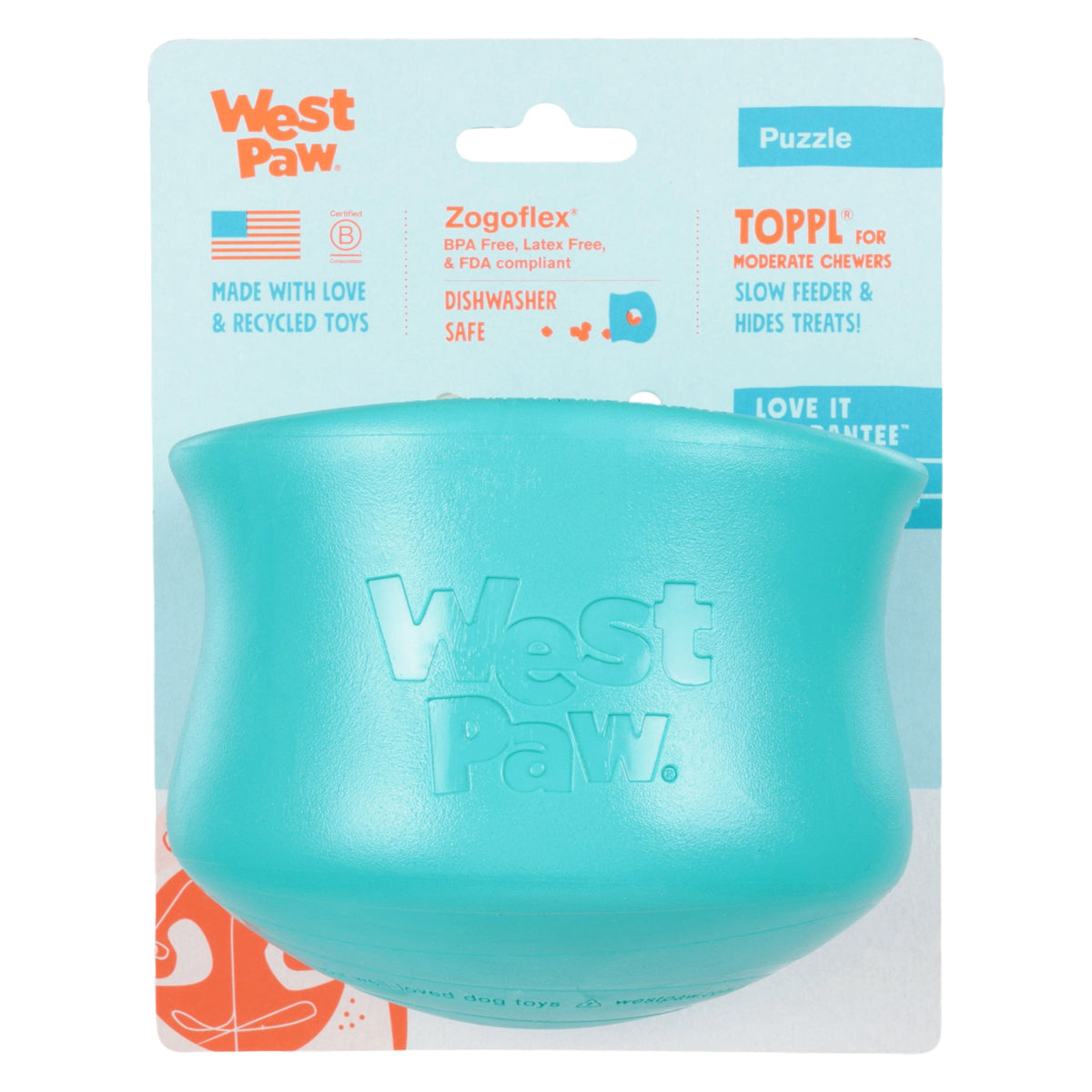 West Paw Toppl Treat Dispensing Dog Toy