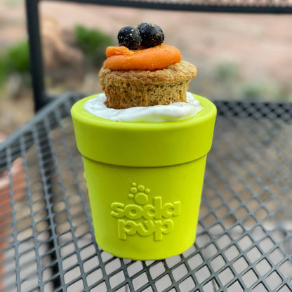 SodaPup Large Flower Pot eCup – Treat Dispensing Enrichment Toy