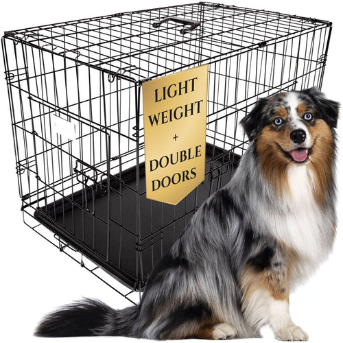 Classic Double-Door Wire Dog Kennel