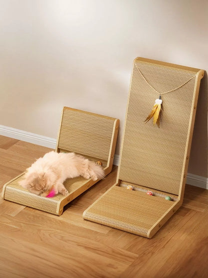 Cat Scratching Post with Sisal Rope & Dangling Toy | Indoor Cats