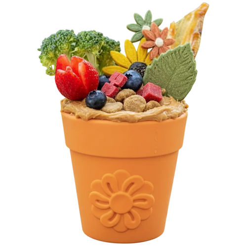 SodaPup Large Flower Pot eCup – Treat Dispensing Enrichment Toy
