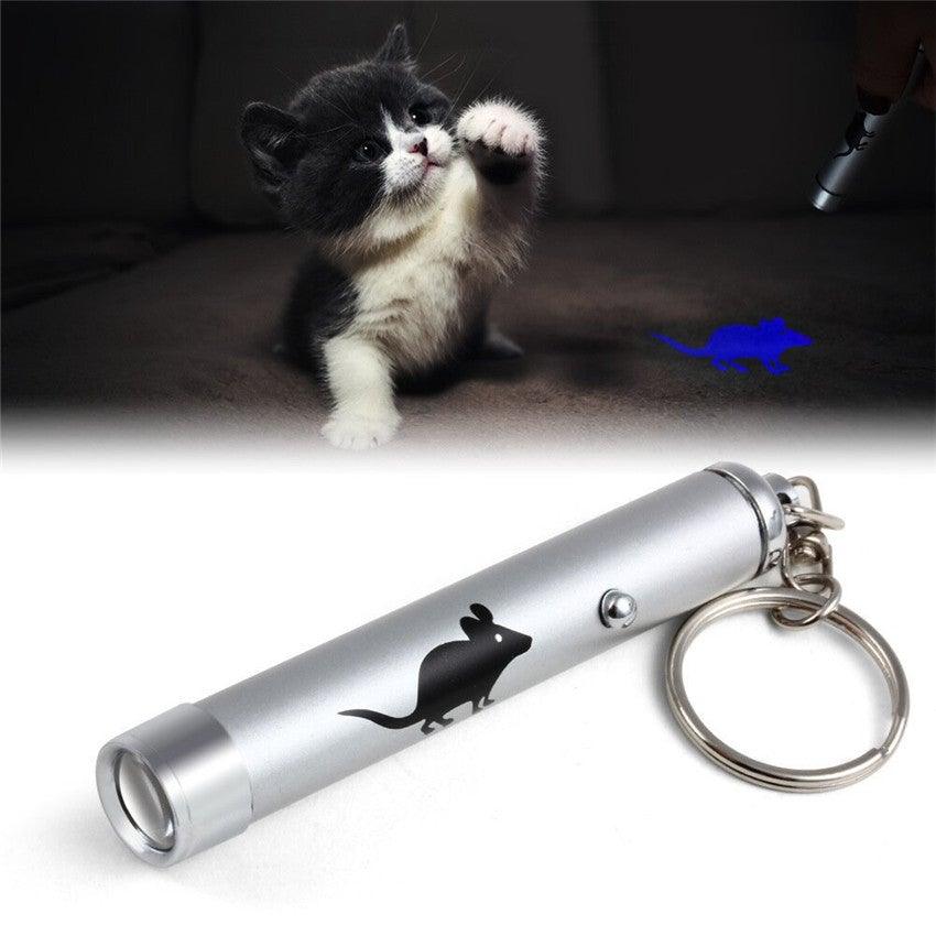 LED Laser Pointer Toy with Animation Shadows for Cats & Dogs