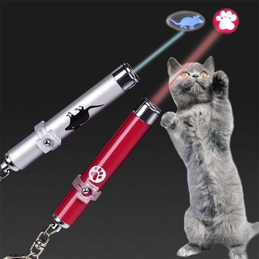 LED Laser Pointer Toy with Animation Shadows for Cats & Dogs