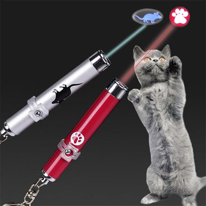 LED Laser Pointer Toy with Animation Shadows for Cats & Dogs