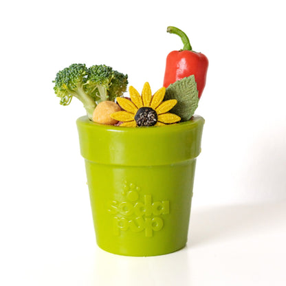 SodaPup Large Flower Pot eCup – Treat Dispensing Enrichment Toy